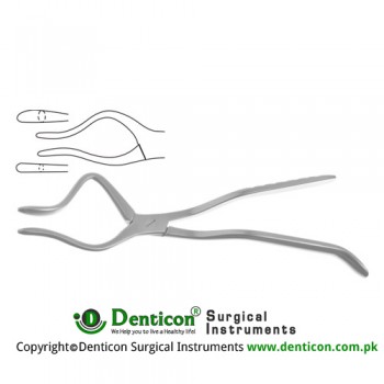 Rowe Disimpaction Forcep Left - Small Stainless Steel, 22.5 cm - 8 3/4"
